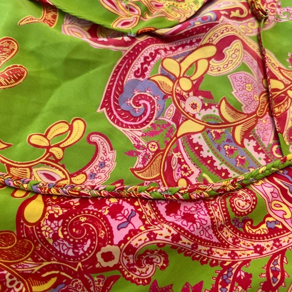 Natori Green and Pink Paisley Pajama Set - Picture 8 of 16